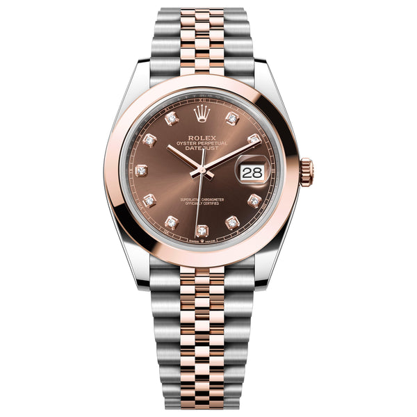 Rolex Datejust 41mm 126301-0004 Chocolate Diamond Dial ,Worn Dec-2022